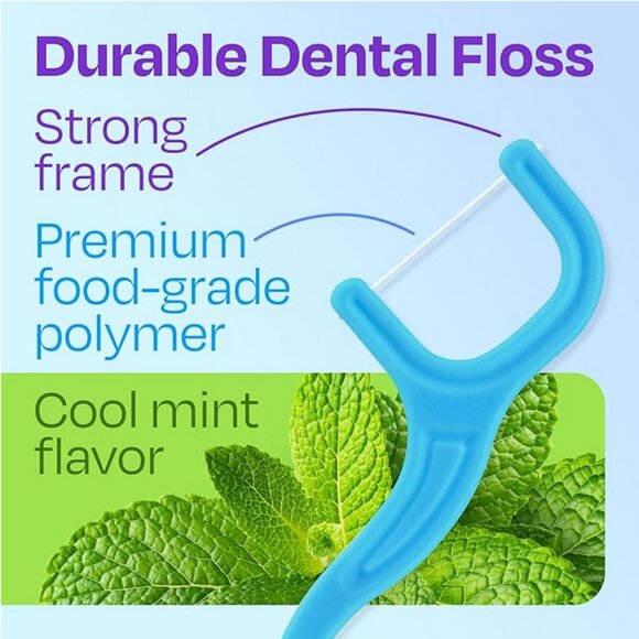 Trueocity Dental Flossers, Mint-Flavored, 50-Pcs. - Picture 3 of 11